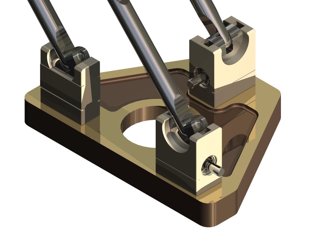 蜗轮蜗杆并联运动机构三维建模图纸 INVENTOR设计 附IGS格式